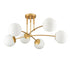 Modern Gold Ceiling  Light 6-Light Globe Chandelier